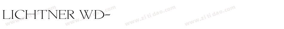 Lichtner Wd字体转换